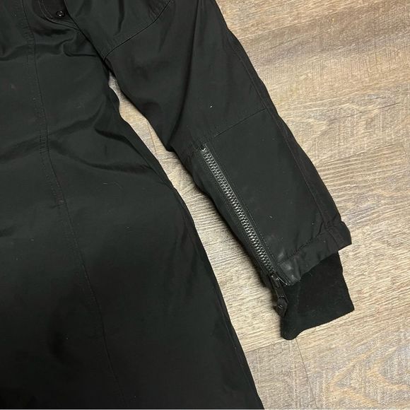 S13 New York Alpine Coat Womens Small Black Duck Down faux fur hood winter coat - Picture 12 of 16